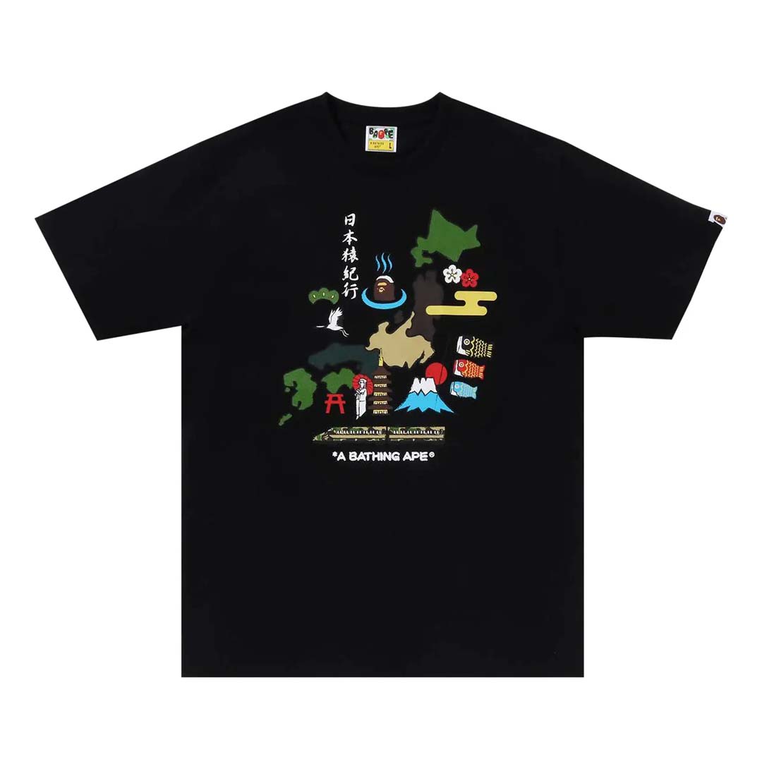 Bape Japan Culture Tee Black