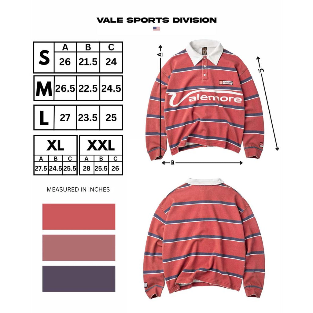 Vale Forever Valemore Long Sleeve Rugby Red