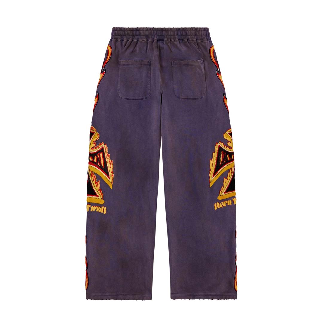 Vale Forever LA Flare Sweatpants Navy Purple