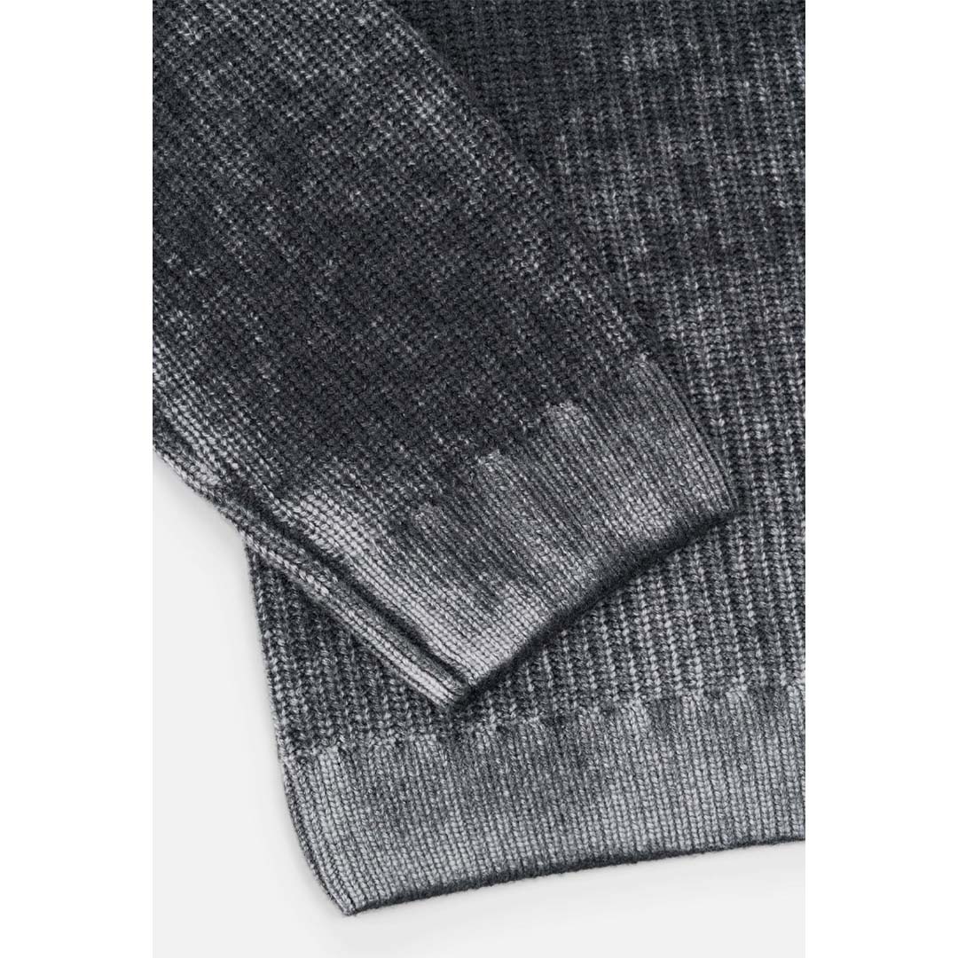 RtA Ethan Knit Sweater Black Glitch