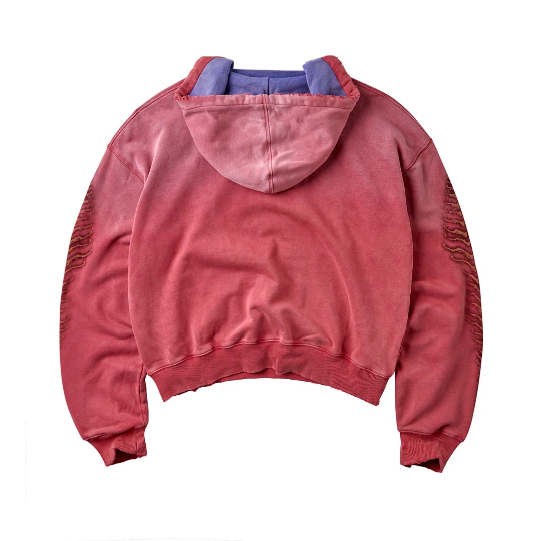 Vale Forever Red Sun Hoodie Faded Red Blue