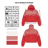 Vale Forever 14 Patch Red Zip Up Hoodie