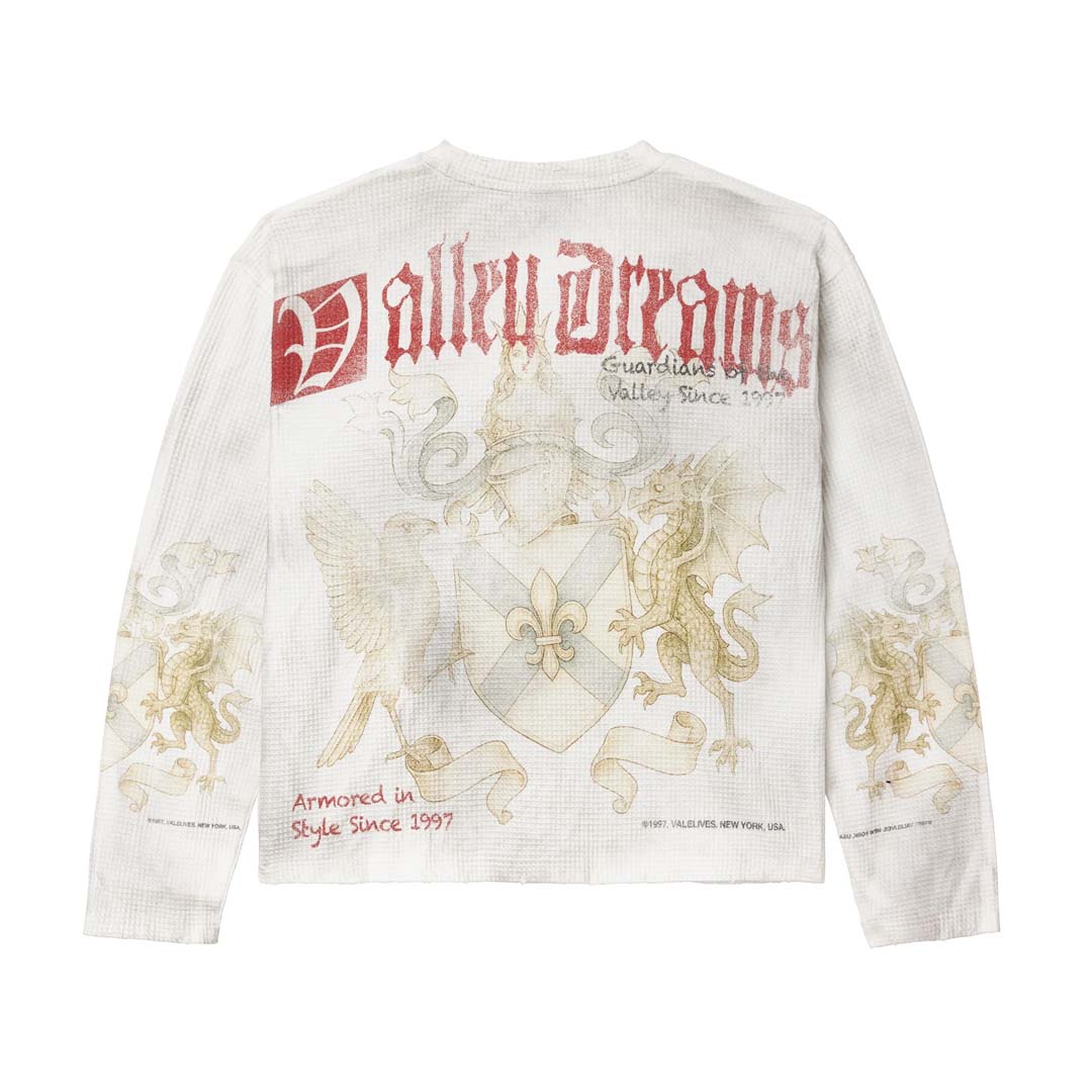 Vale Forever Celestial Long Sleeve White Thermal Tee
