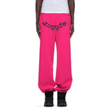 Sp5der Legacy Sweatpants Pink Black
