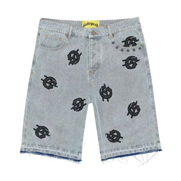 Godspeed Infinity Denim Shorts Blue