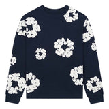 Denim Tears Cotton Wreath Navy Long Sleeve Tee