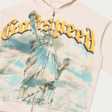 Godspeed Chrome Liberty Zip Up Hoodie Bone