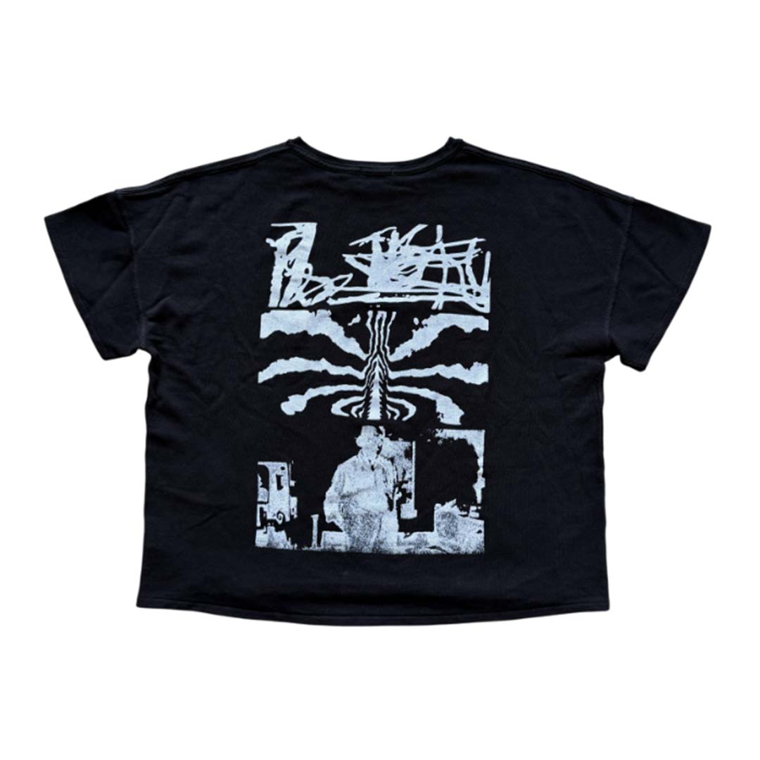 Rhude Stencil Knit Black White Tee
