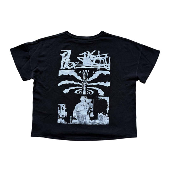 Rhude Stencil Knit Black White Tee