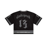 Godspeed First Down Jersey Black Grey