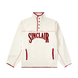 Sinclair Polar Fleece Quarter Button Up Cream