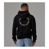 Talentless Heavyweight Circle Logo Embroidered Hoodie Black Bone
