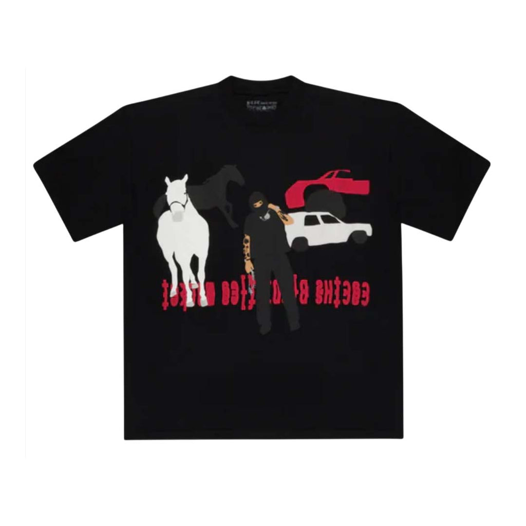 Cactus Plant Flea Market x Yeat Lyfestyle Tee Black