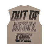 Godspeed Steel Sharpens Steel Sleeveless Slate Grey Tee