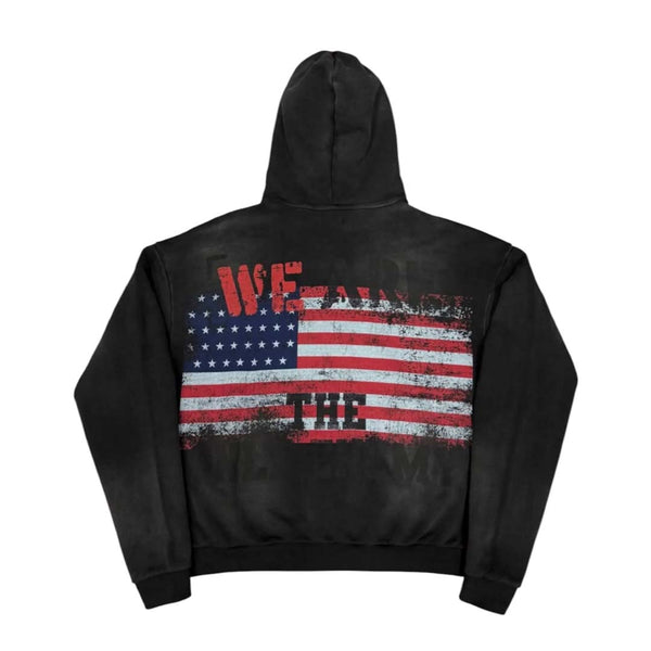 Prestige War Has Ended Zip Up Hoodie Black Multi Color