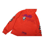 Preowned Chrome Hearts Matty Boy Orange Spark Hoodie