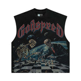 Godspeed Checkmate Sleeveless Tee Black Wash
