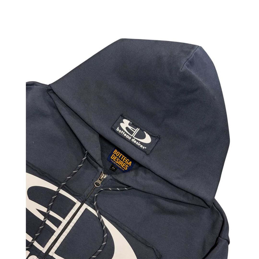 Bottega Desires Tech Zip Up Jacket Navy Blue