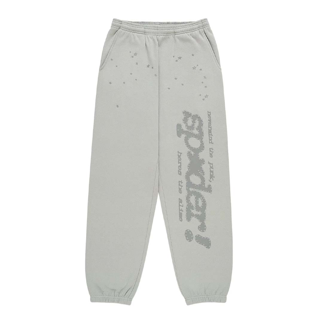 Sp5der Punk V2 Sweatpants Sport Grey Tonal