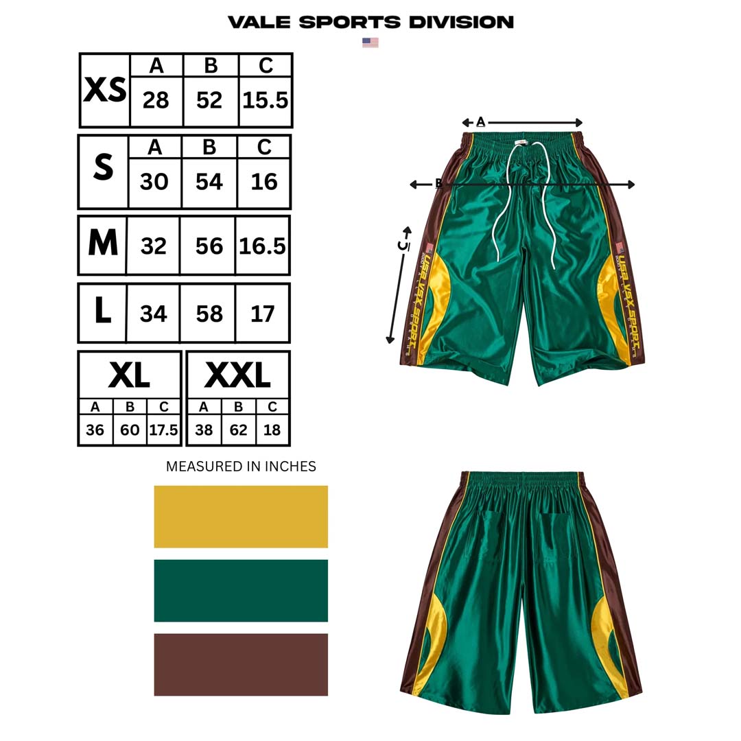 Vale Forever Iverson Basketball Shorts Green