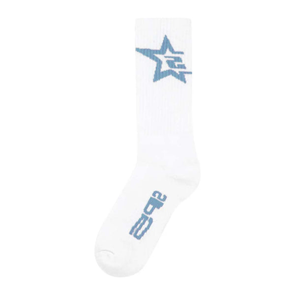 Sp5der Tube Socks White Sky Blue
