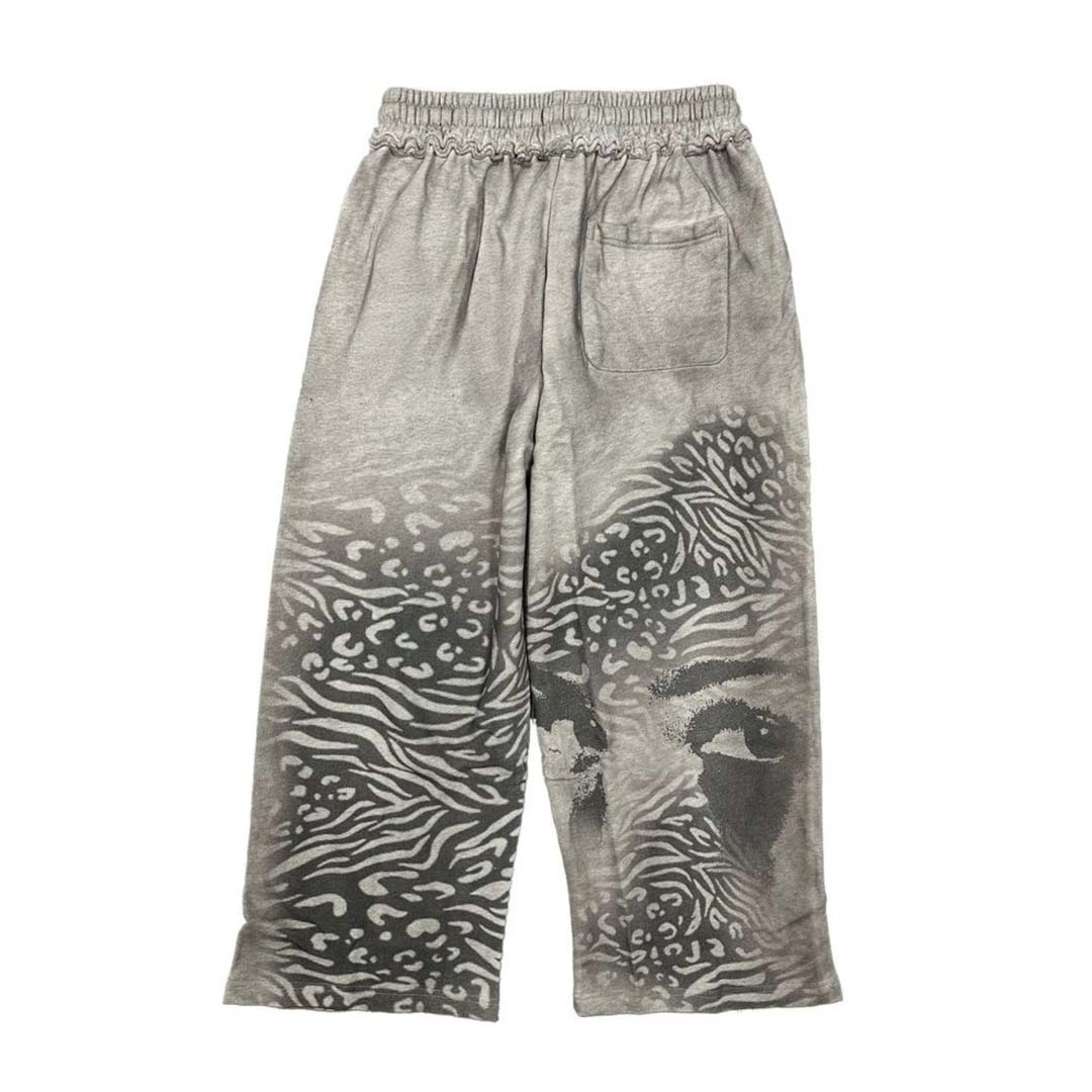 Mixed Emotions Stripped Sweatpants Grey Black