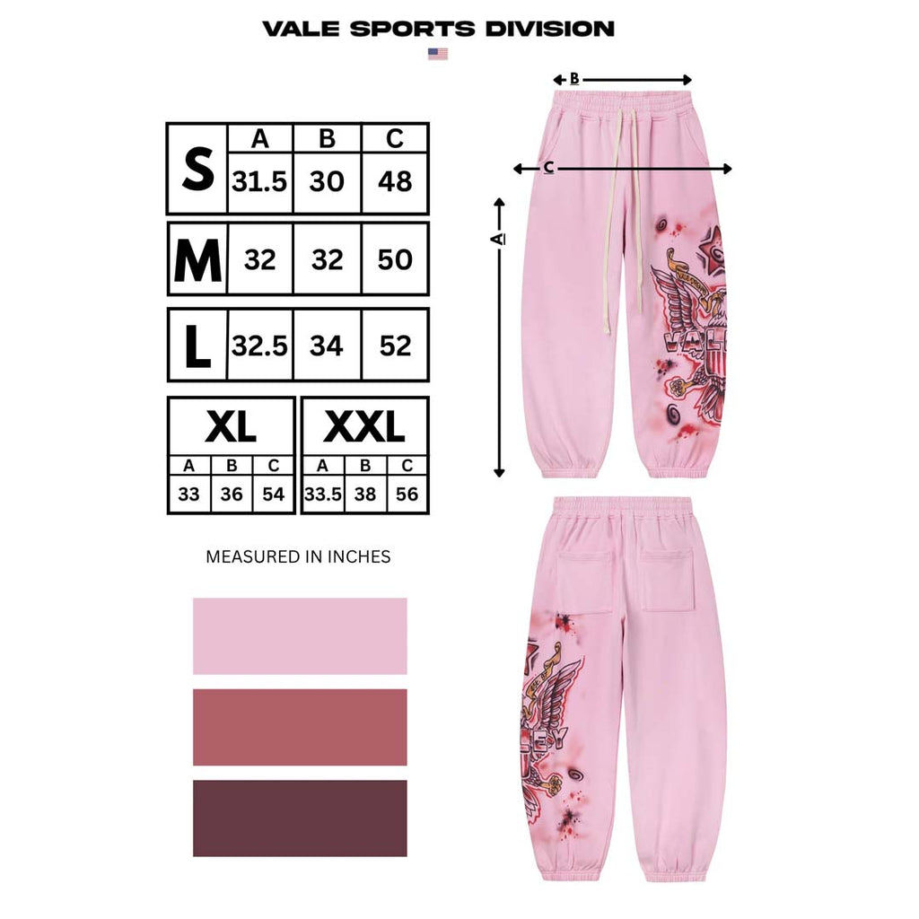 Vale Forever Pink Flag Sweatpants