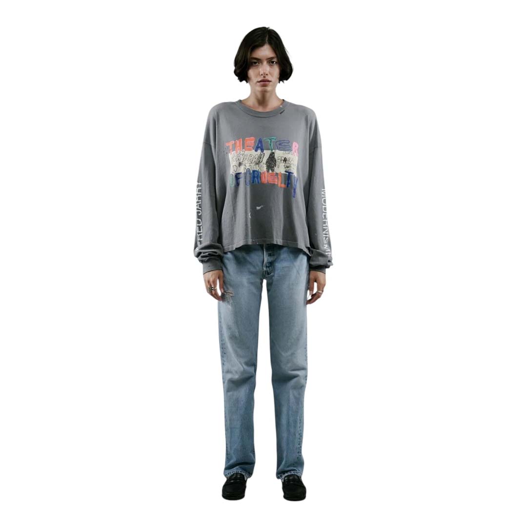 Paly Hollywood Theater Of Cruelty Long Sleeve Grey Tee