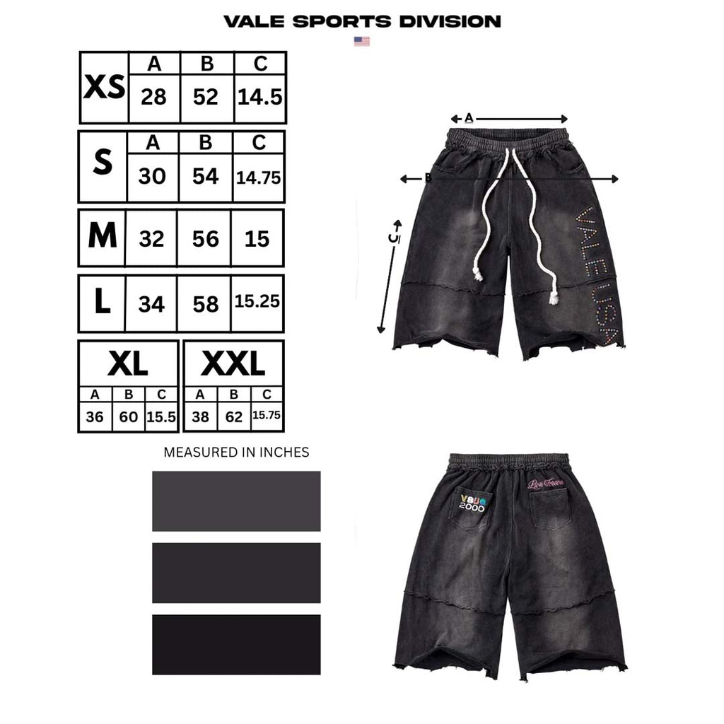 Vale Forever DIY Vale USA Shorts Faded Black