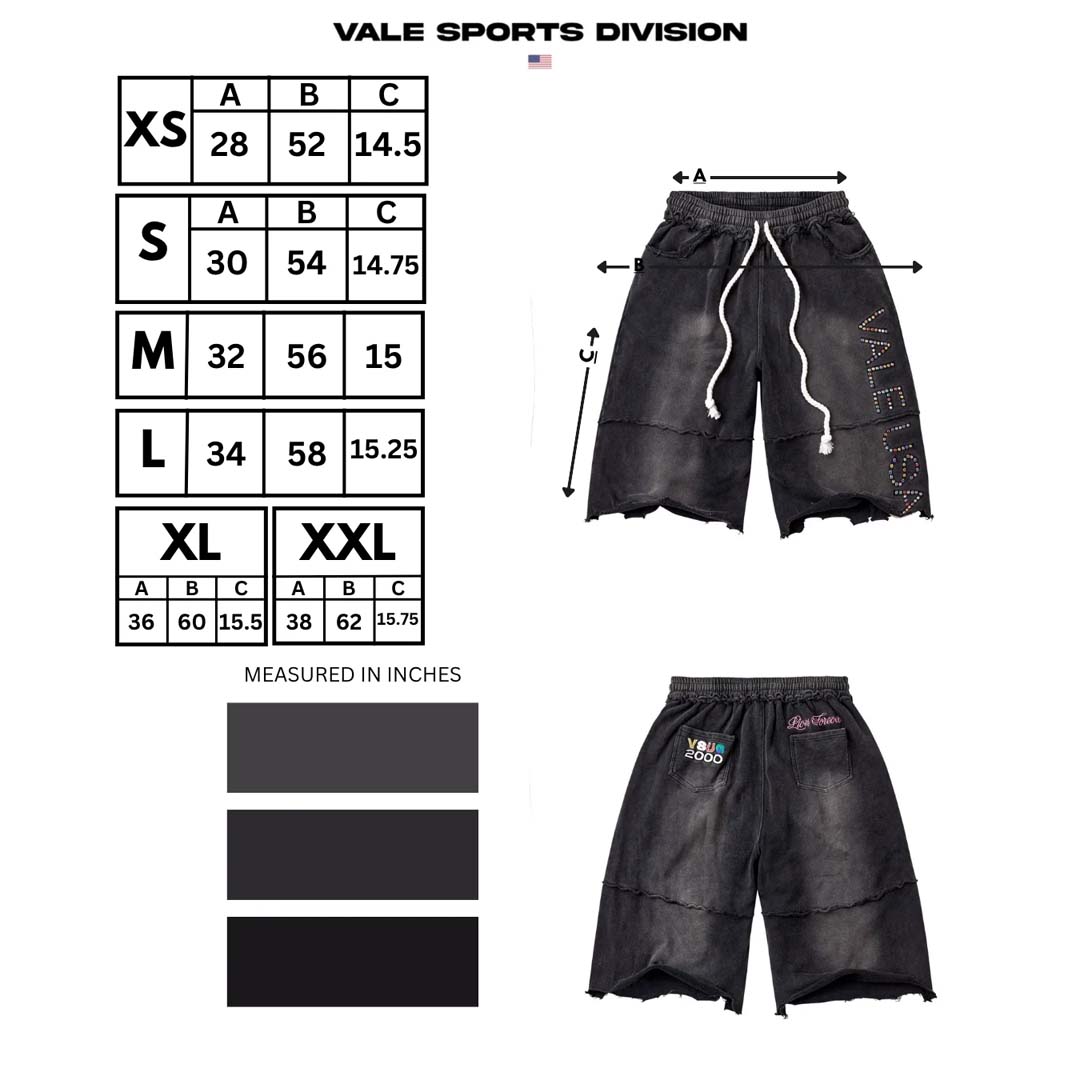 Vale Forever DIY Vale USA Shorts Faded Black