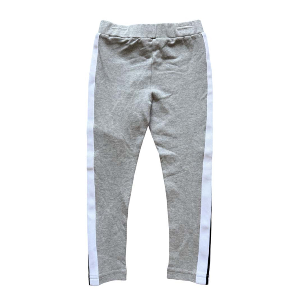 Palm Angels KIDS Track Leggings Melange Grey White