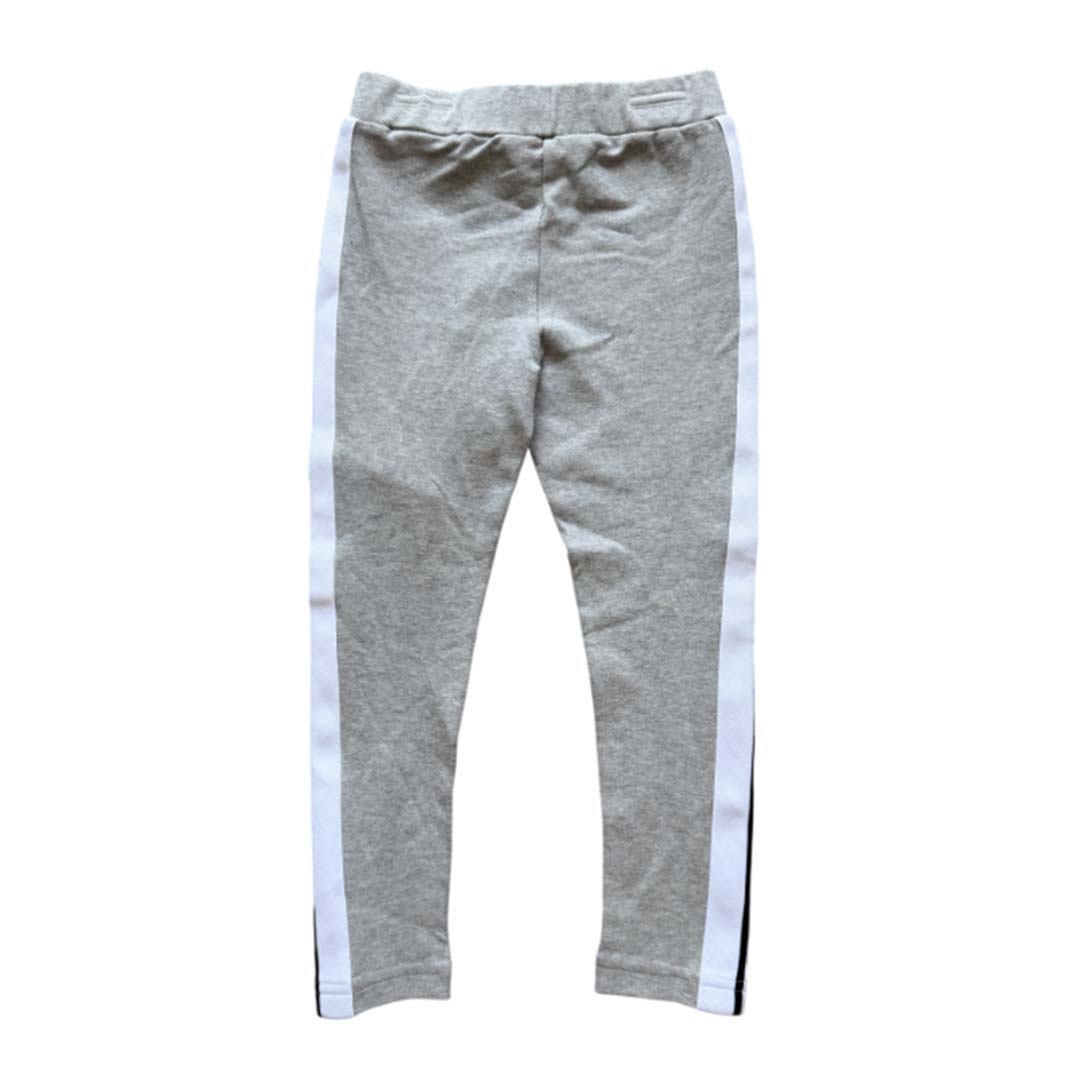 Palm Angels KIDS Track Leggings Melange Grey White