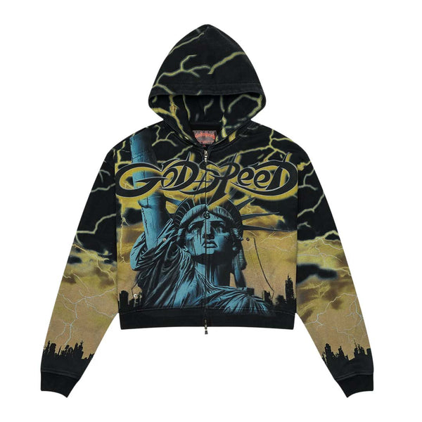 Godspeed Voltage Zip Up Hoodie Black Yellow