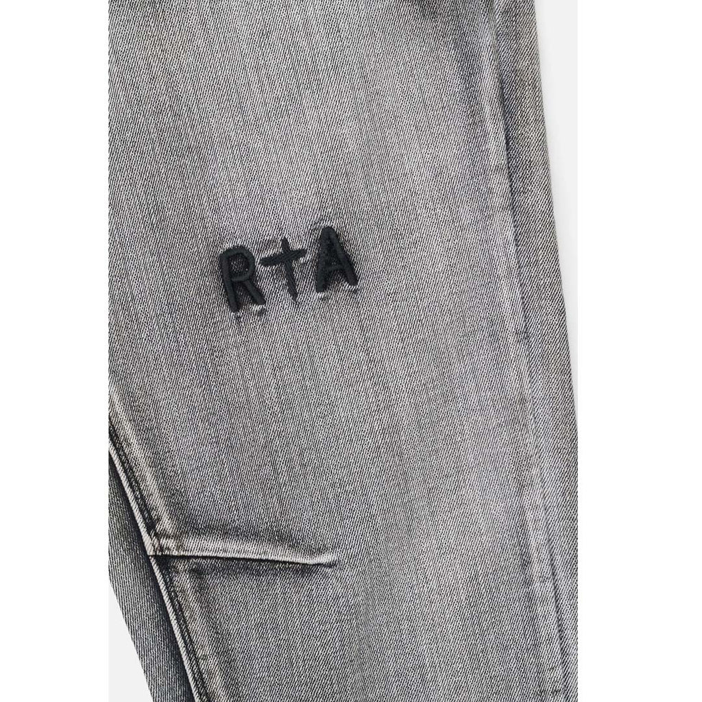 RTA Olivier Stacked Skinny Jean Monochrome Fade Grey