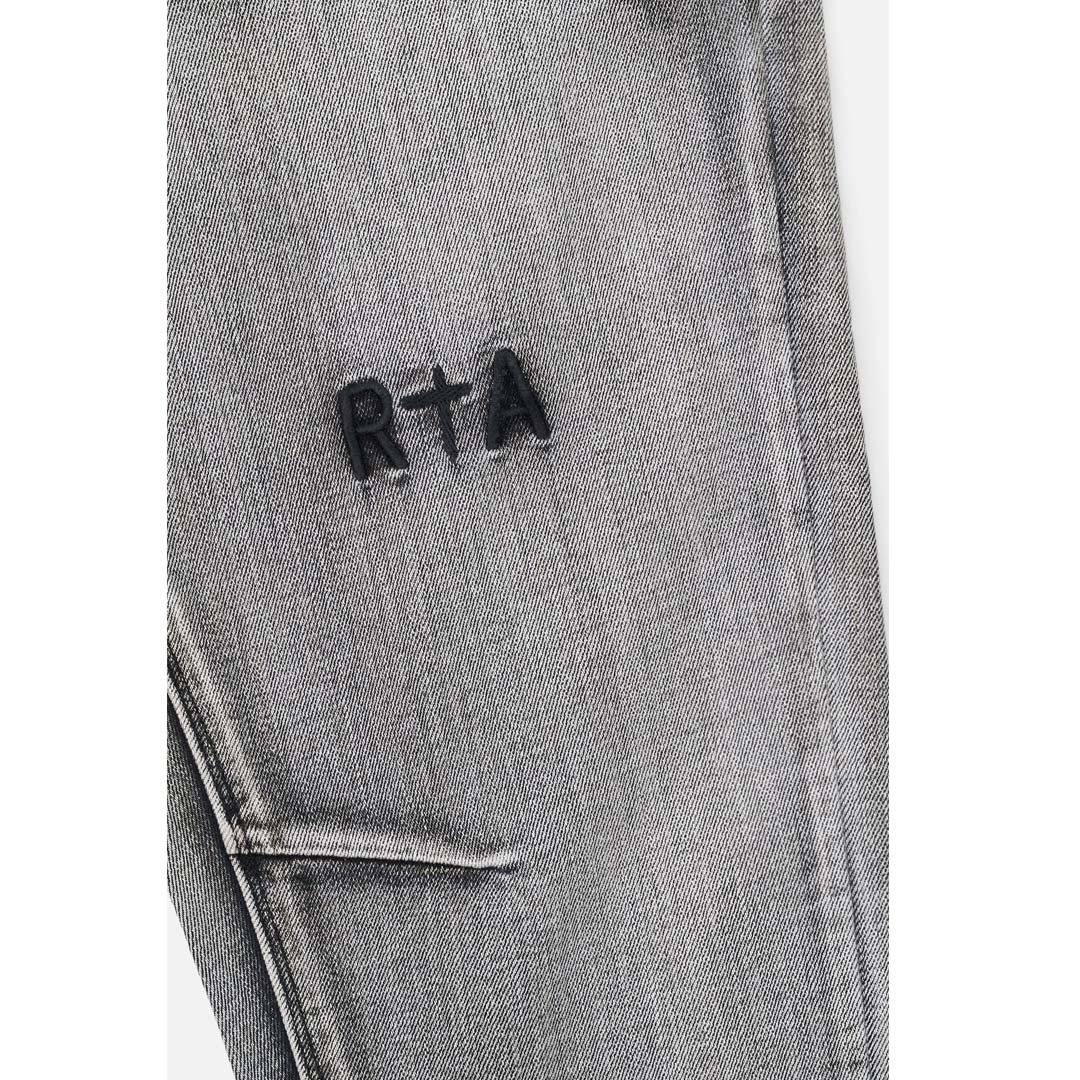 RTA Olivier Stacked Skinny Jean Monochrome Fade Grey