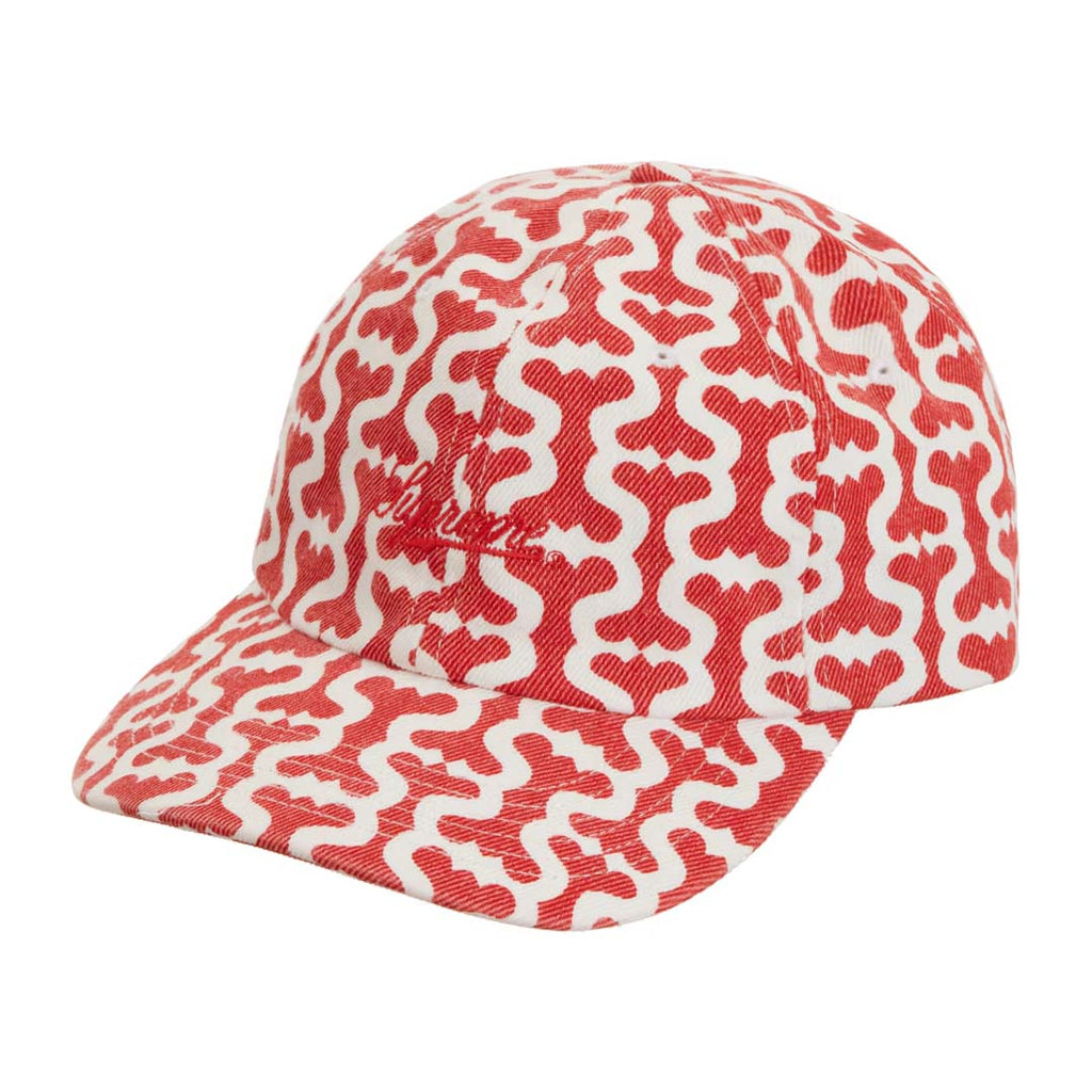 Supreme Monogram S Logo 6-Panel Hat Red White