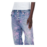 Sp5der Vintage 501 Denim AOP Pink Web