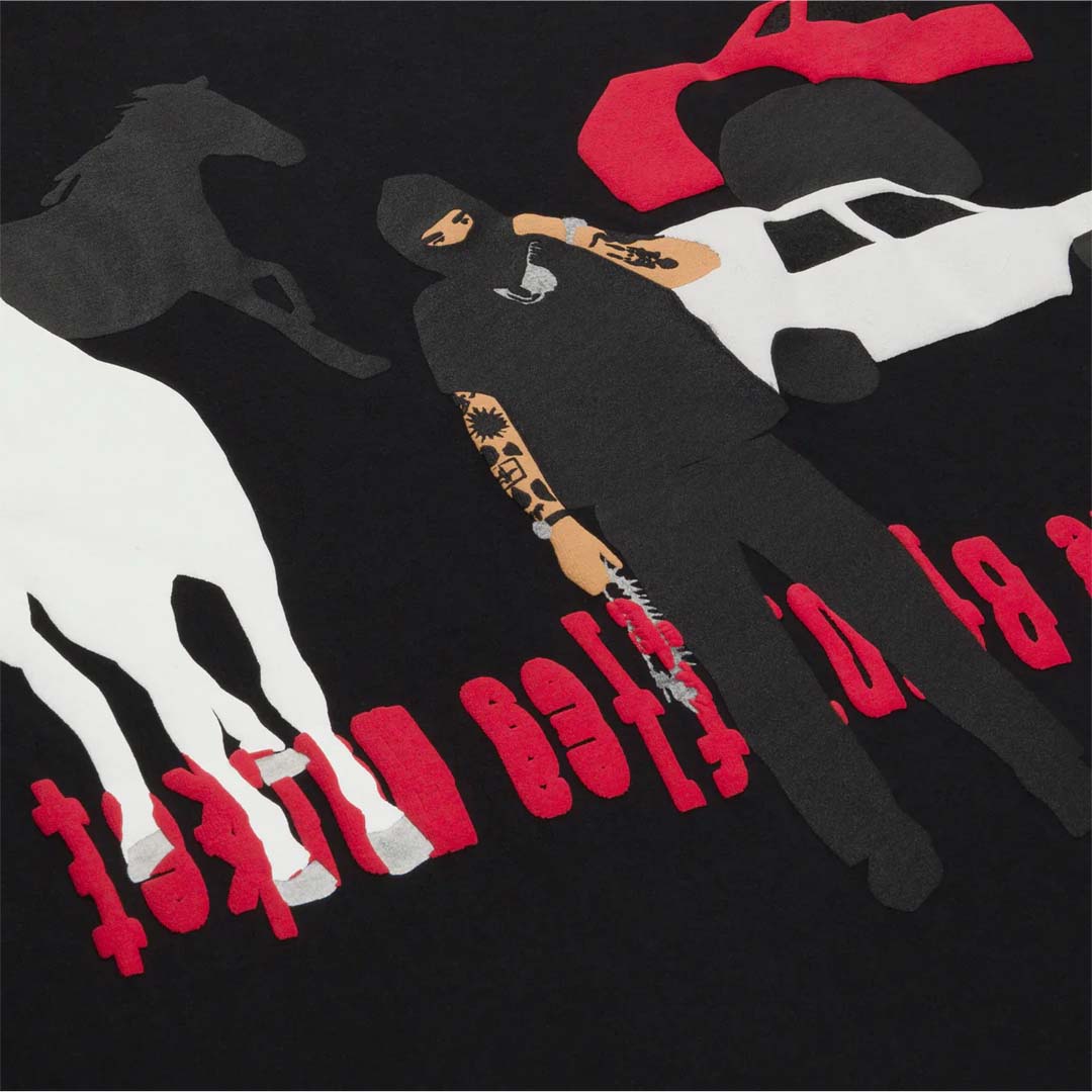 Cactus Plant Flea Market x Yeat Lyfestyle Tee Black