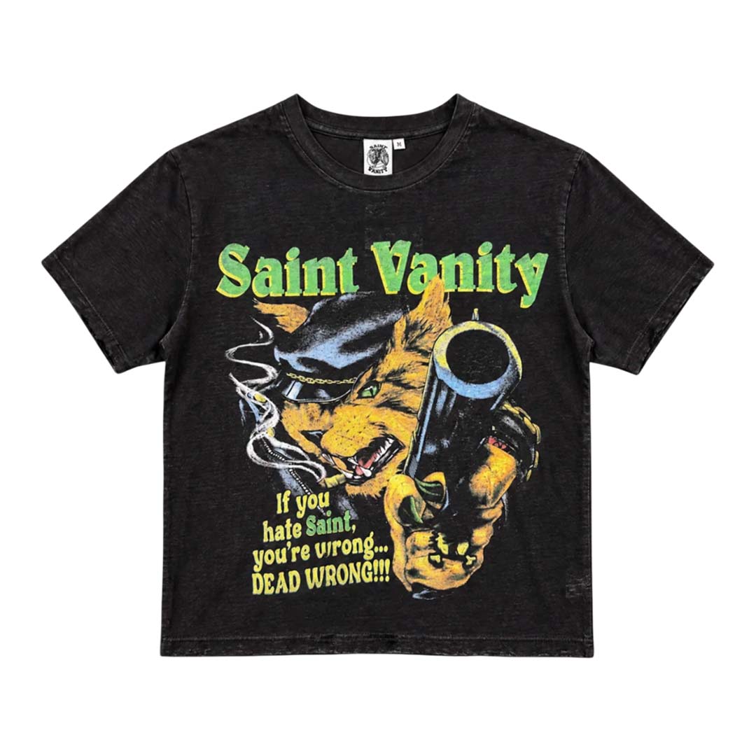 Saint Vanity Hate Saint Black Tee