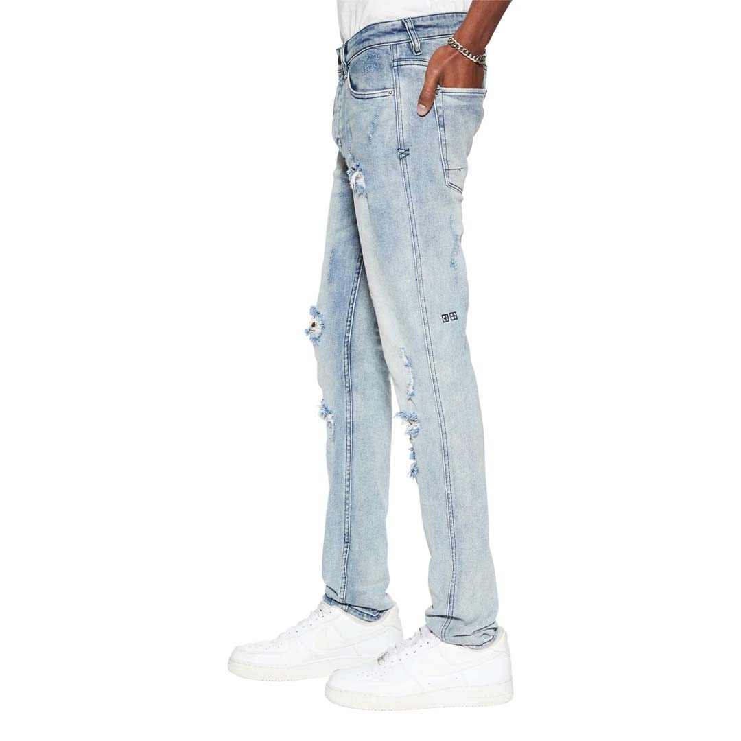 Ksubi Van Winkle Thrashed Jeans Blue Wash