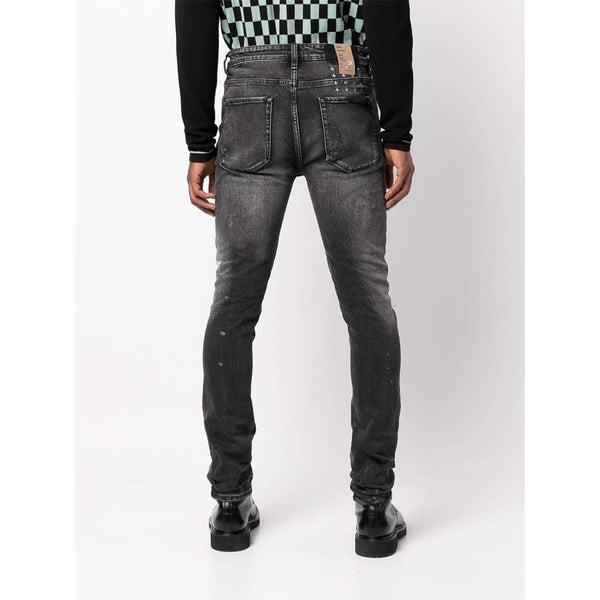 Ksubi Van Winkle Burnt Skinny Jeans Washed Black