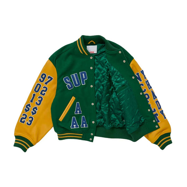 Supreme Praises Varsity Jacket Green