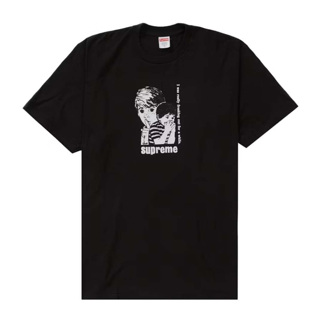 Supreme Freaking Out Tee Black