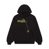 Sp5der Wait Hoodie Black