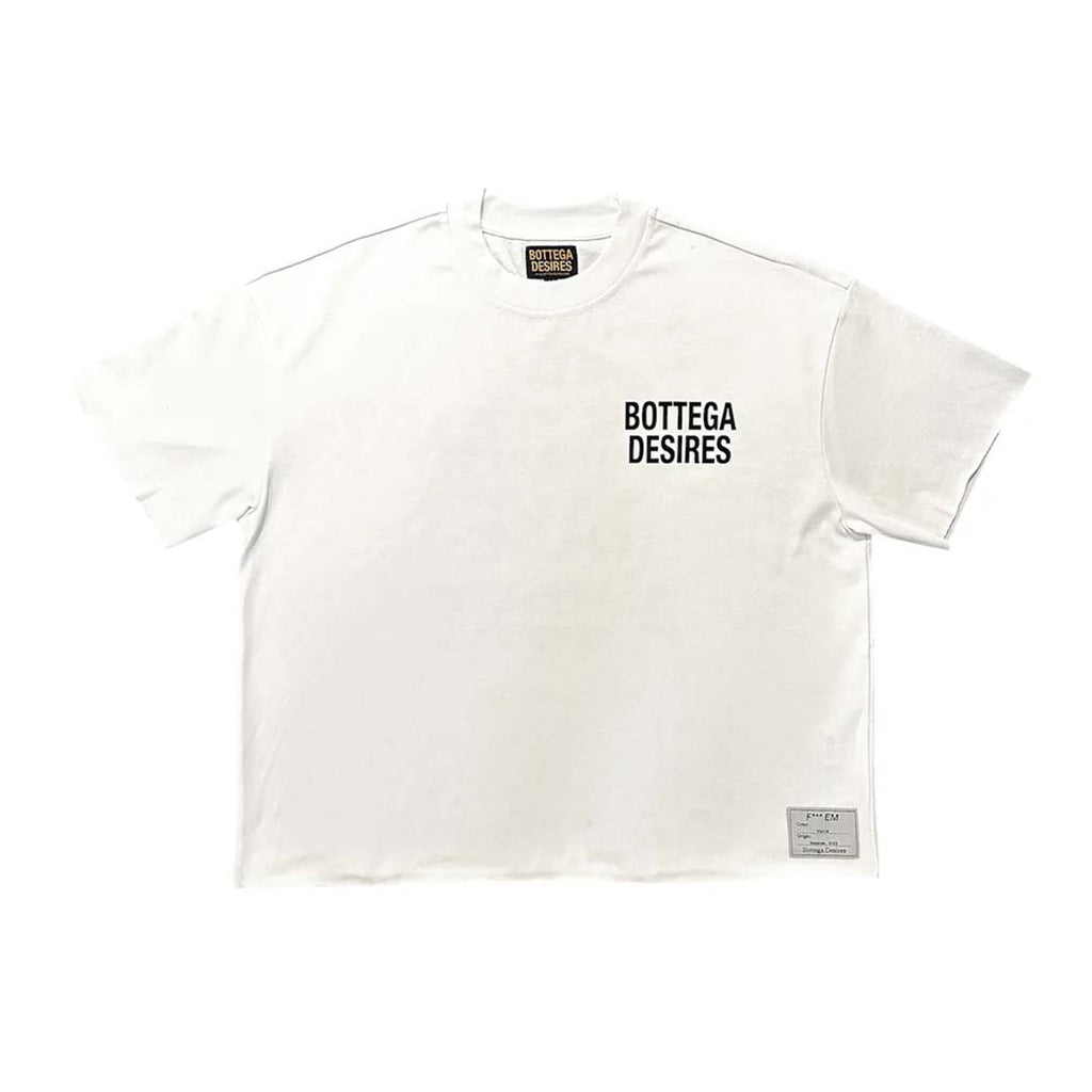 Bottega Desires Fuck Em White Tee