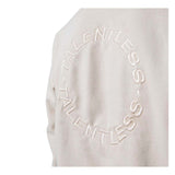 Talentless Heavyweight Circle Logo Embroidered Hoodie Bone