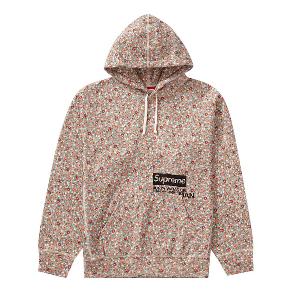 Supreme JUNYA WATANABE CDG MAN Hooded Sweatshirt Pink Flowers