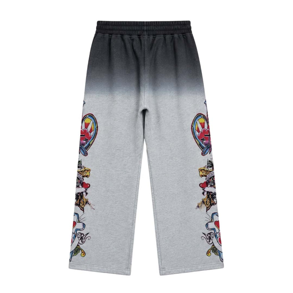 Righteous Grey Faded Two Tone Risen Sweatpants