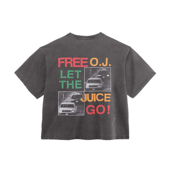 Triple Sevens Free OJ Faded Black Tee