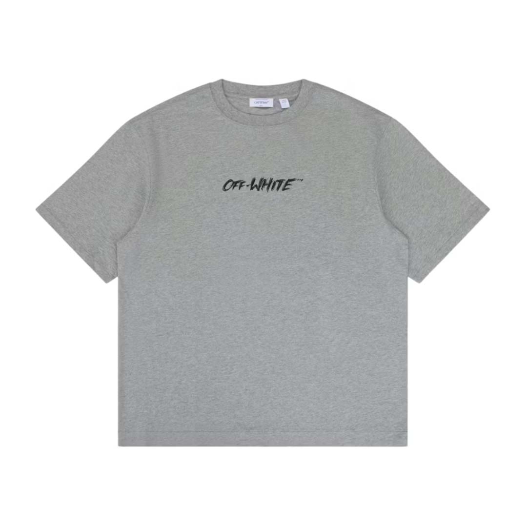 Off White Chalk Arrow Grey Tee